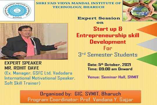 Expert Session on Entrepreneurship