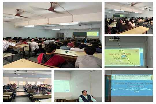 G20 Cyber Security Quiz at SVMIT Bharuch